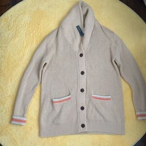 NWT 73 Pendleton Womans Rock Point Aztec Cardigan Shawl Cotton Intarsia